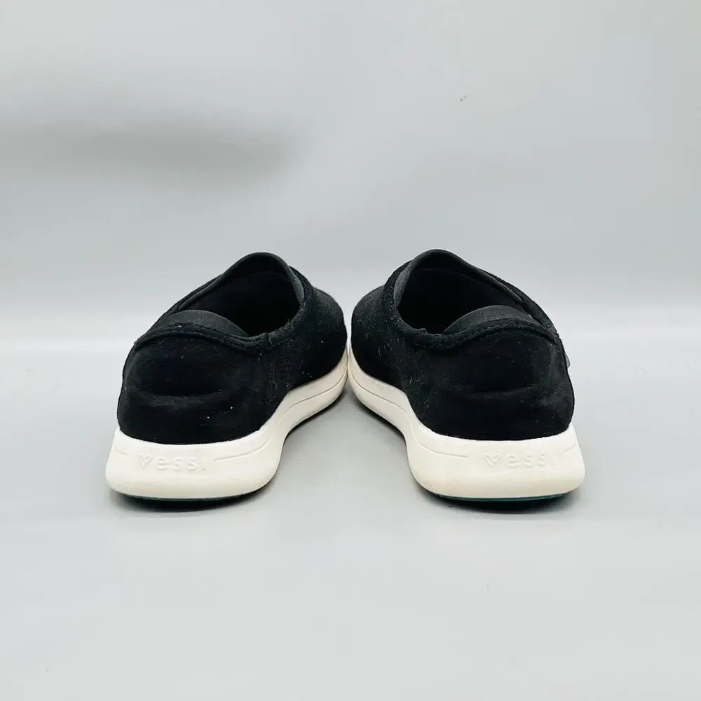 Vessi Shoes Mens 11 Black Sunday Slip On House Slippers Lined Comfort Cozy